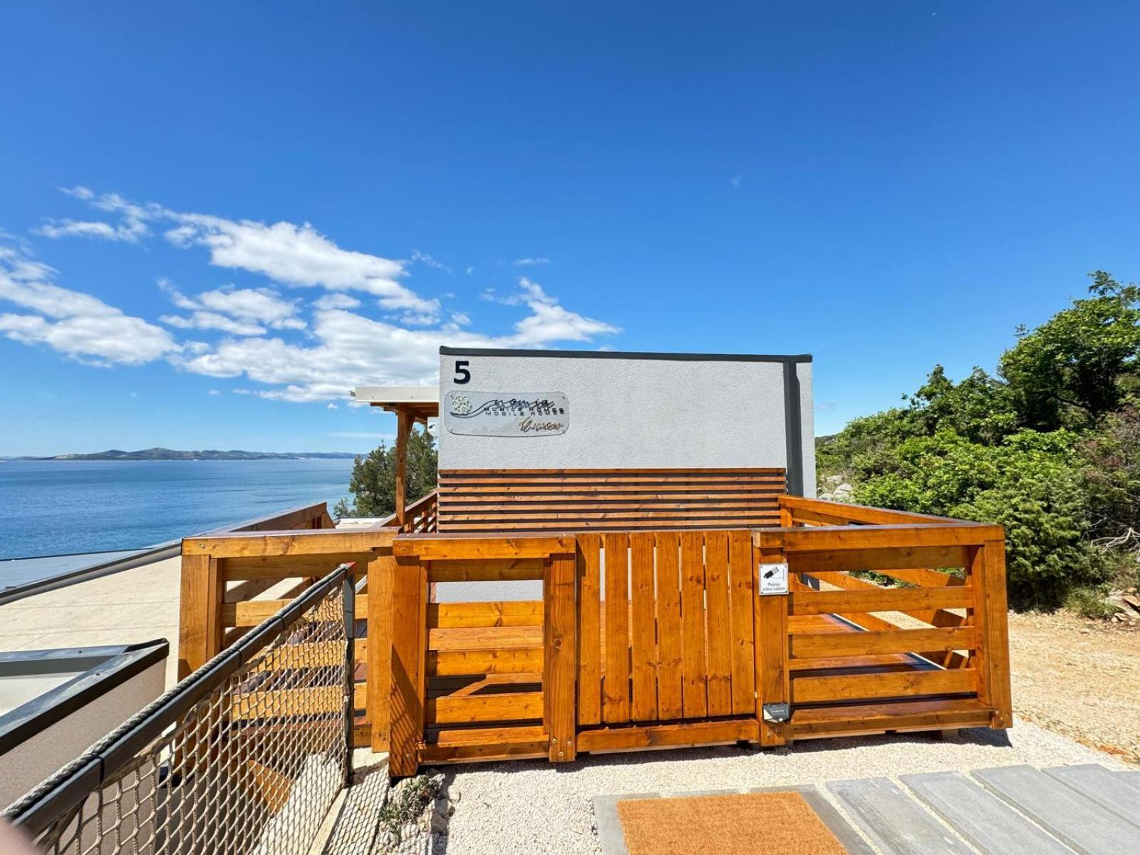 D-View Premium Mobile Home - Panoramic Seaview - 150 M From Beach, Free Parking Драге Екстериор снимка